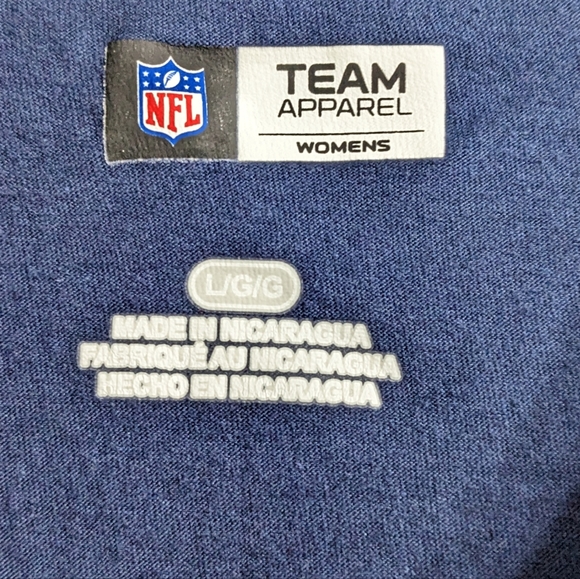 Carolina Panthers Women's Blue Short Sleeve V Neck T-Shirt, Size Large, NFL, NWT - Picture 3 of 3